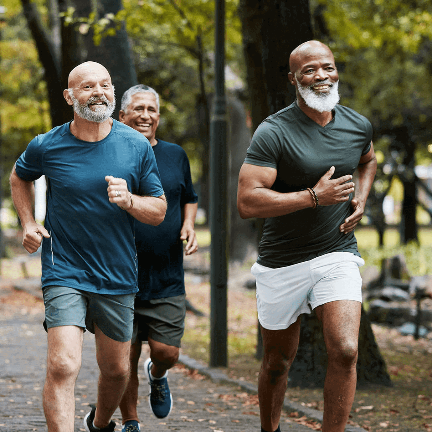 middle aged men running lifestyle