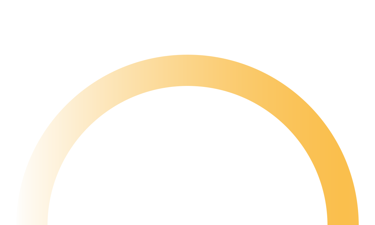 Yellow gradient circle with hollow centre