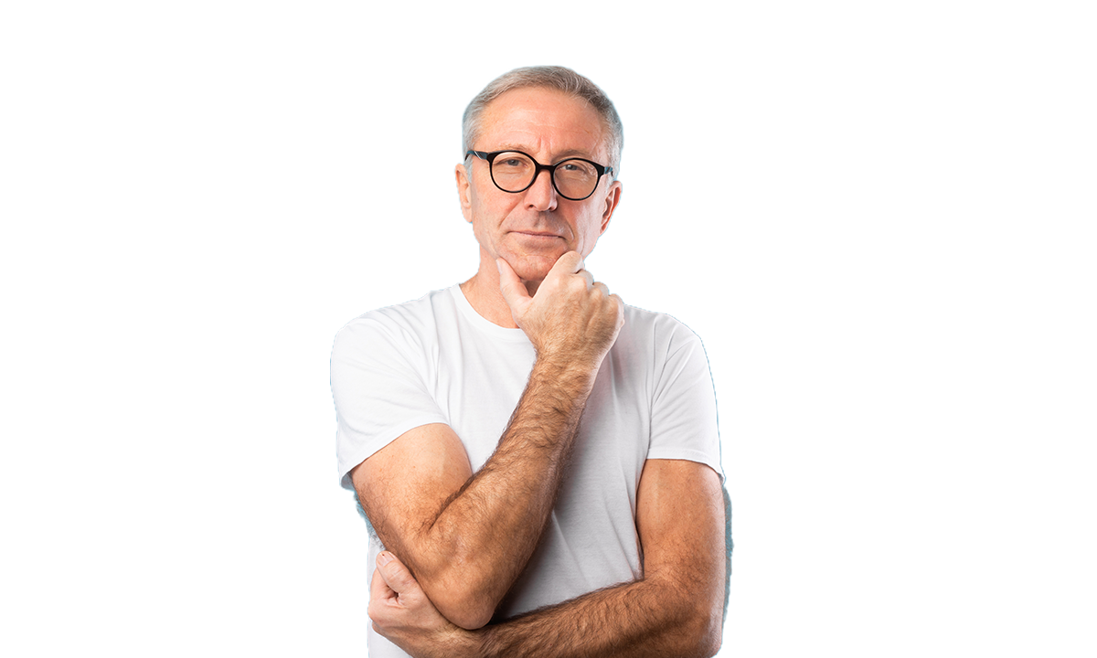 middle aged man considering retirement